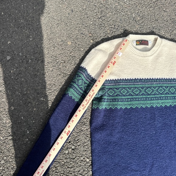 Vintage 80s Jersild Knit Sweater Mens Size Large VTG Tall USA Wool Acrylic - Picture 8 of 9